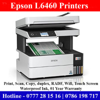 Epson EcoTank L6460 Printer Sri Lanka. Print, Scan, Copy, Duplex, ADF, Wifi