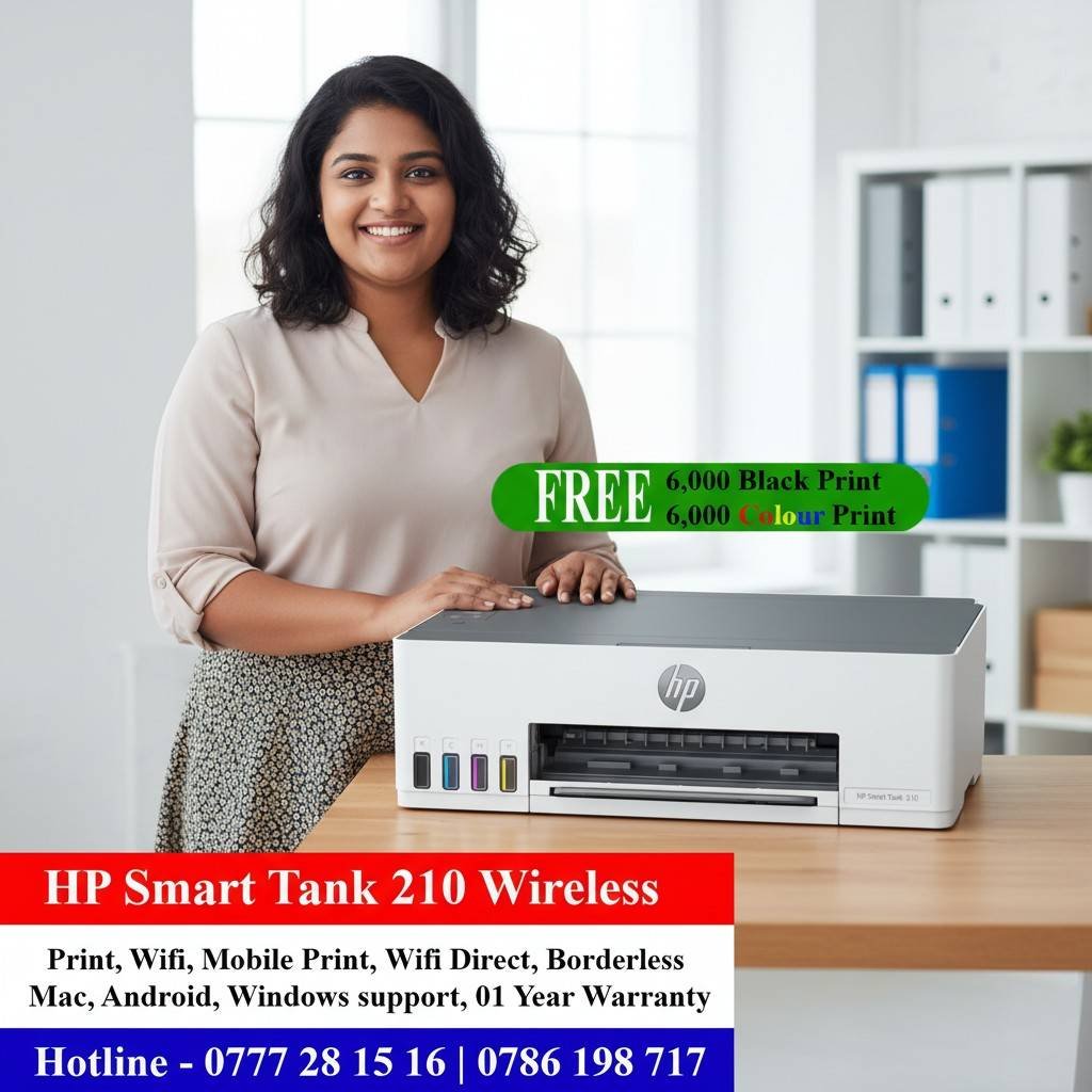 HP Smart Tank 210 Printer Price in Sri Lanka